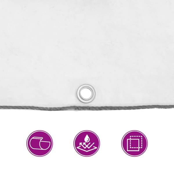 Transparente Plane mit Ösen 4x8 m Polyethylen