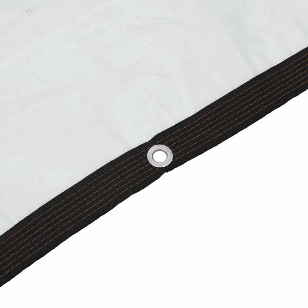 Transparente Plane mit Ösen 5x5 m Polyethylen