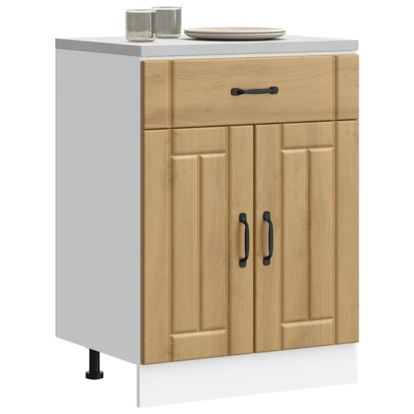 ARDEBO.de - Küchen-Unterschrank Lucca Artisan-Eiche Holzwerkstoff