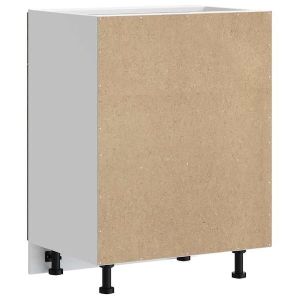 Küchen-Unterschrank Lucca Braun Eichen-Optik Holzwerkstoff