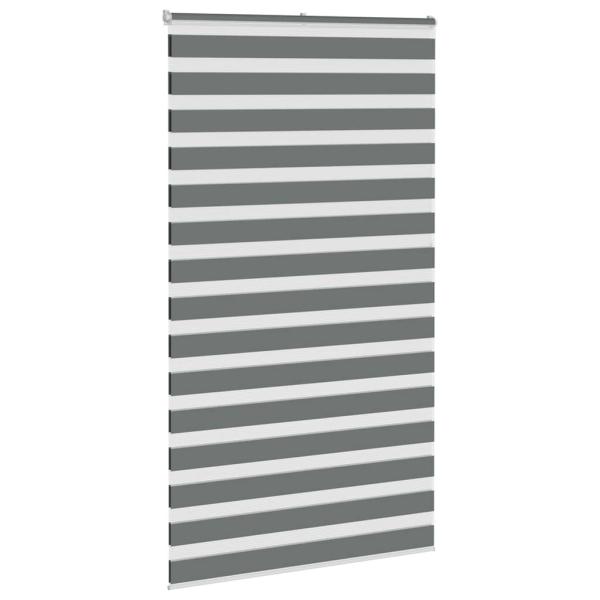 Zebra Jalousie Dunkelgrau 130x230 cm Stoffbreite 125,9 cm