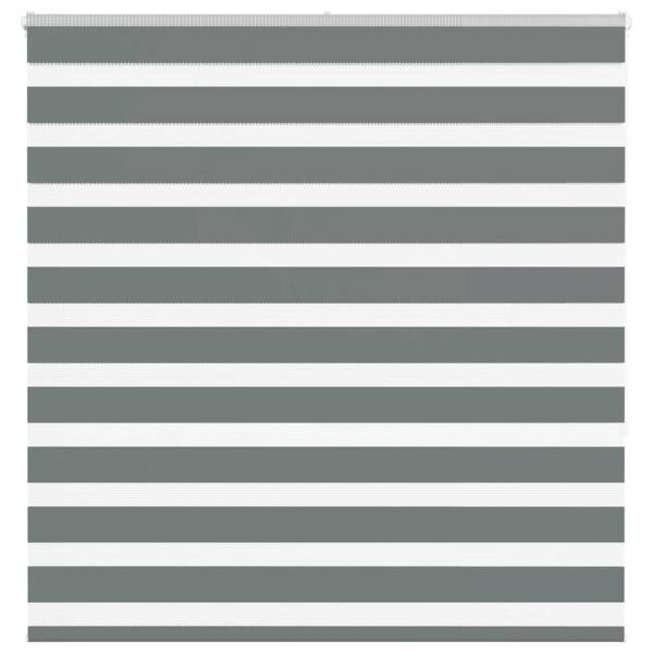 ARDEBO.de - Zebra Jalousie Dunkelgrau 145x150 cm Stoffbreite 140,9 cm