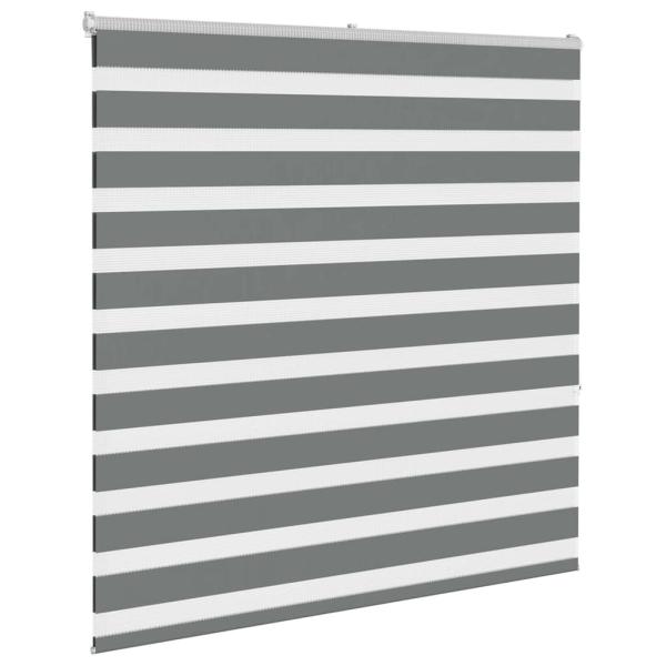 Zebra Jalousie Dunkelgrau 145x150 cm Stoffbreite 140,9 cm