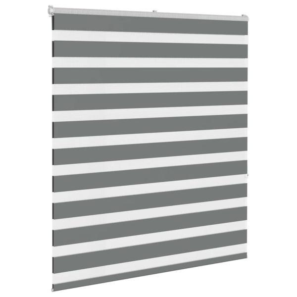 Zebra Jalousie Dunkelgrau 130x150 cm Stoffbreite 125,9 cm