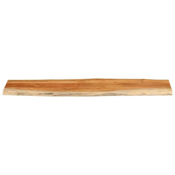 Tischplatte 180x40x3,8cm Rechteckig Massivholz Akazie Baumkante