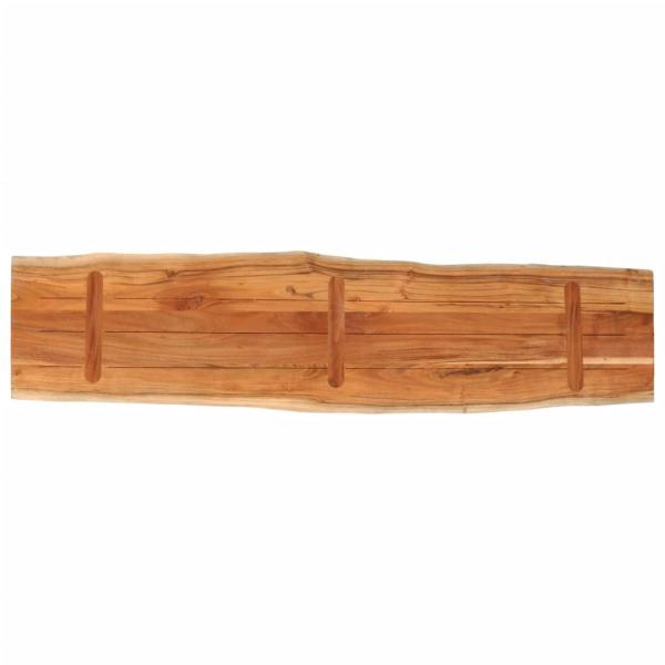 Tischplatte 180x40x3,8cm Rechteckig Massivholz Akazie Baumkante