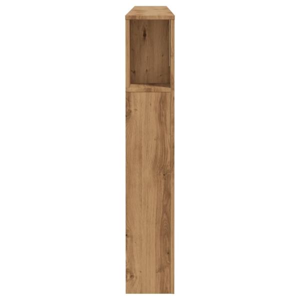 Kopfteil mit Ablagen Artisan-Eiche 180x18,5x102,5 cm