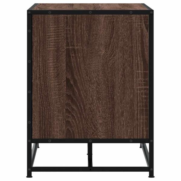 Schuhbank Braun Eichen-Optik 100x40x53,5cm Holzwerkstoff Metall