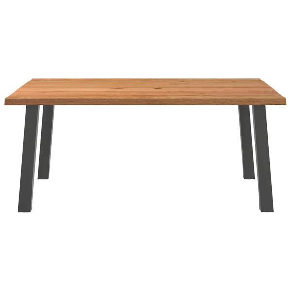 Esstisch Hellbraun 180x120x74 cm Massivholz Eiche Rechteckig