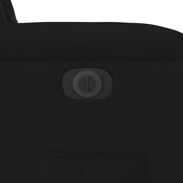 Relaxsessel mit Aufstehhilfe Elektrisch Schwarz Stoff