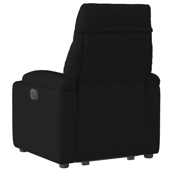 Relaxsessel mit Aufstehhilfe Elektrisch Schwarz Stoff