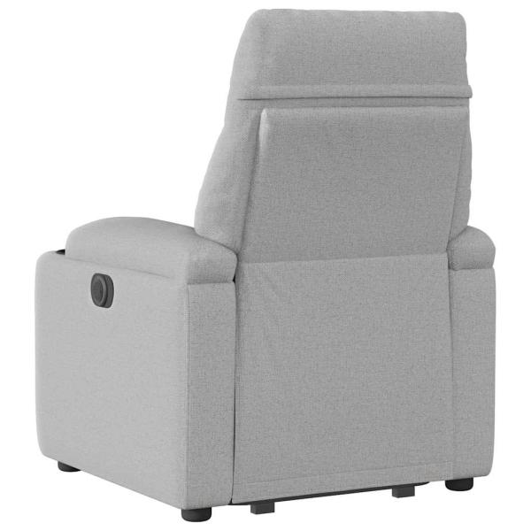 Relaxsessel mit Aufstehhilfe Elektrisch Wolkengrau Stoff