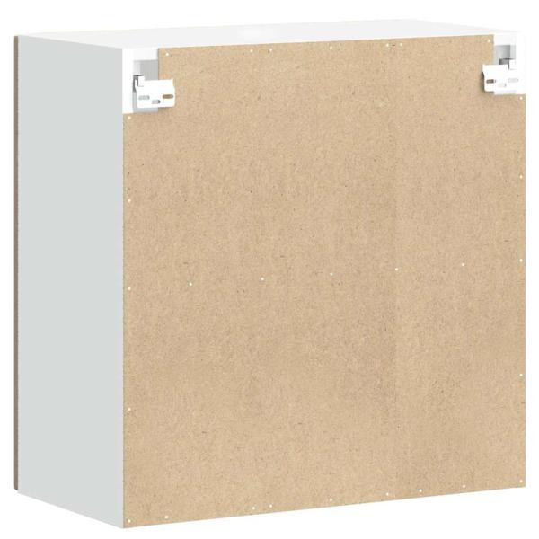 Küchen-Hängeschrank mit Glastür Sonoma-Eiche Holzwerkstoff