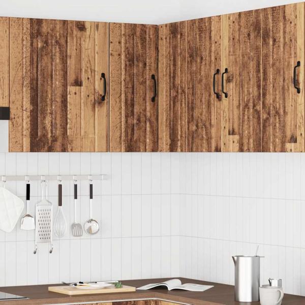 Küchen-Eckhängeschrank Lucca Altholz-Optik Holzwerkstoff