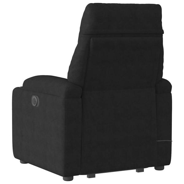 Massagesessel Aufstehhilfe Elektrisch Schwarz Mikrofasergewebe