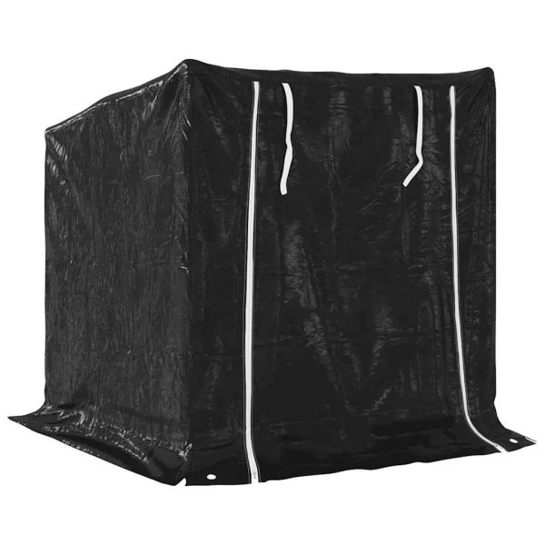 Brennholzregal mit Regenschutz 100,5x100,5x110,5 cm