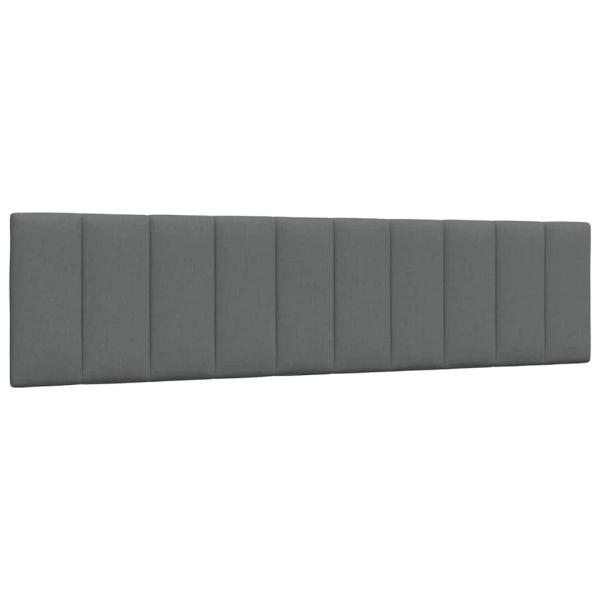 ARDEBO.de - Kopfteil-Kissen Dunkelgrau 200 cm Stoff