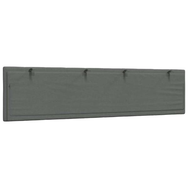 Kopfteil-Kissen Dunkelgrau 200 cm Stoff