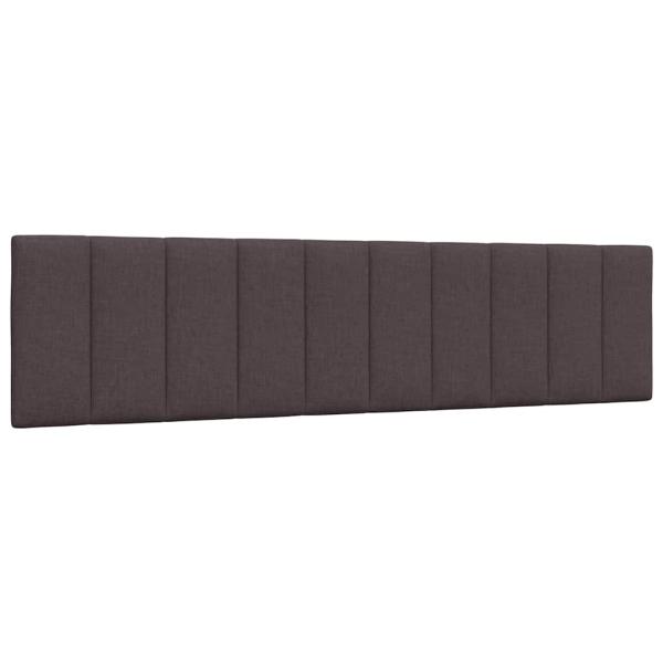 ARDEBO.de - Kopfteil-Kissen Dunkelbraun 200 cm Stoff