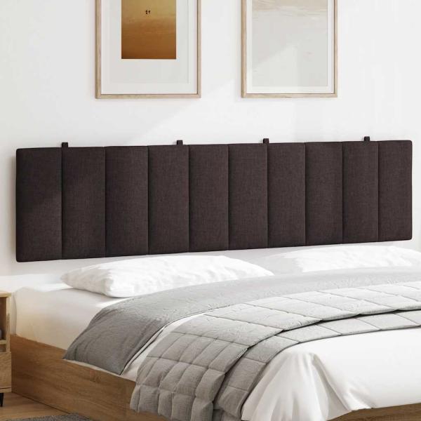 Kopfteil-Kissen Dunkelbraun 200 cm Stoff