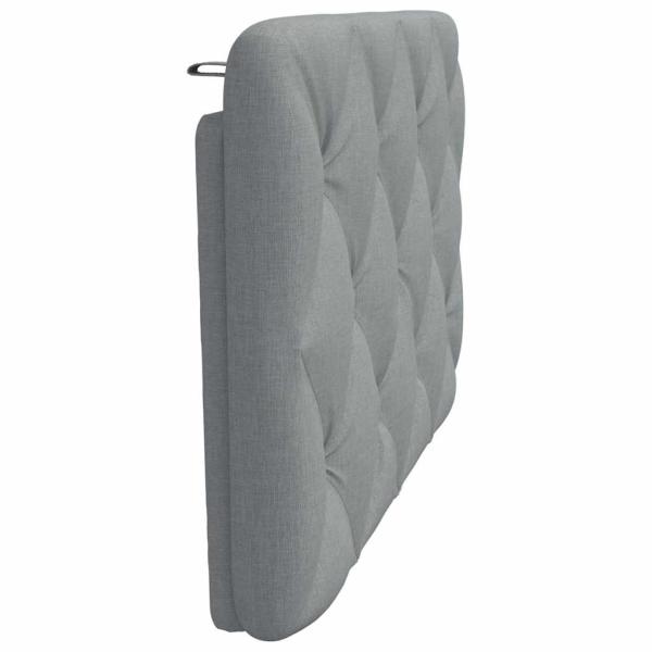 Kopfteil-Kissen Hellgrau 80 cm Stoff