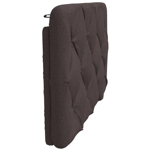 Kopfteil-Kissen Dunkelbraun 90 cm Stoff