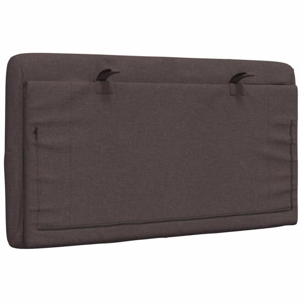 Kopfteil-Kissen Dunkelbraun 90 cm Stoff