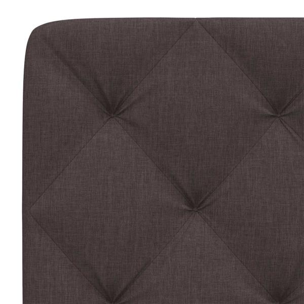 Kopfteil-Kissen Dunkelbraun 100 cm Stoff