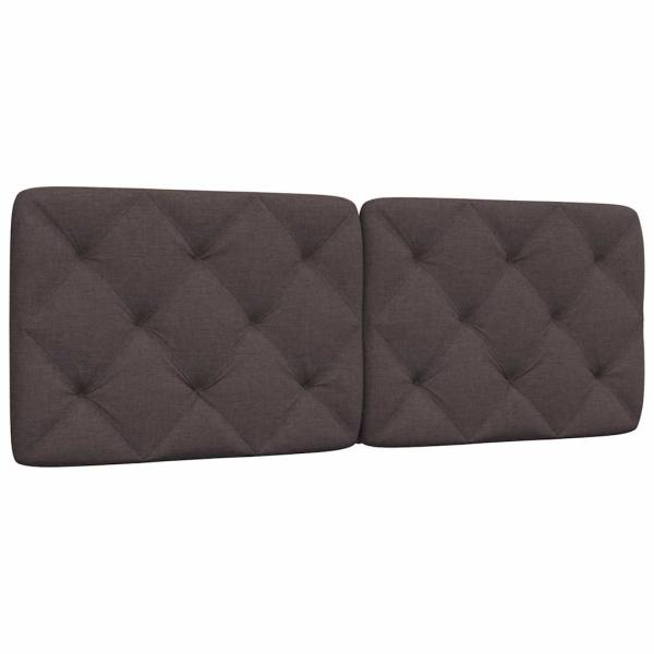 ARDEBO.de - Kopfteil-Kissen Dunkelbraun 120 cm Stoff