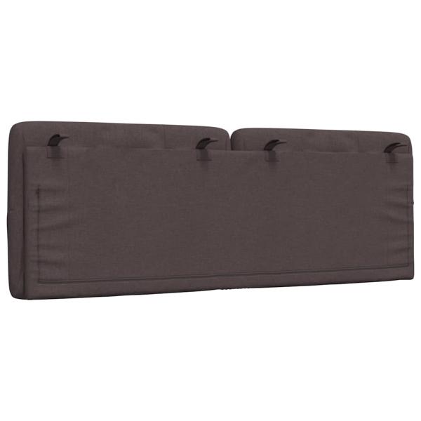 Kopfteil-Kissen Dunkelbraun 120 cm Stoff