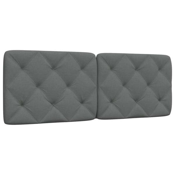 ARDEBO.de - Kopfteil-Kissen Dunkelgrau 140 cm Stoff