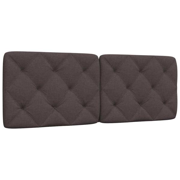 ARDEBO.de - Kopfteil-Kissen Dunkelbraun 140 cm Stoff