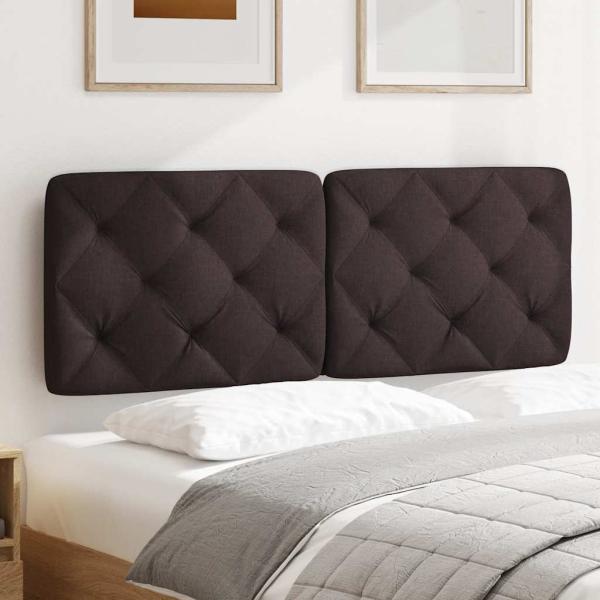 Kopfteil-Kissen Dunkelbraun 140 cm Stoff