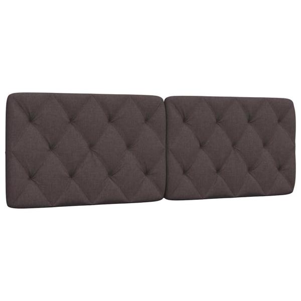 ARDEBO.de - Kopfteil-Kissen Dunkelbraun 160 cm Stoff