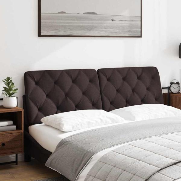 Kopfteil-Kissen Dunkelbraun 160 cm Stoff