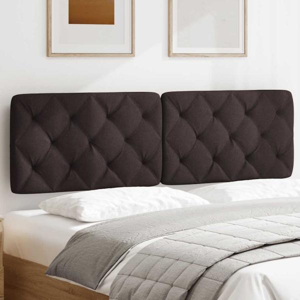 Kopfteil-Kissen Dunkelbraun 160 cm Stoff