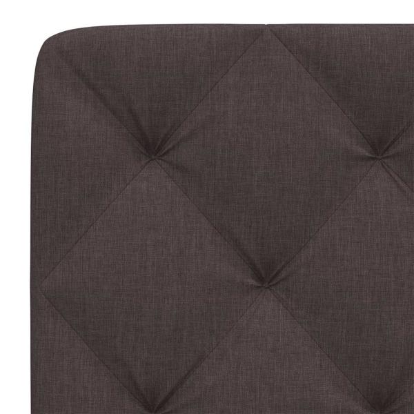 Kopfteil-Kissen Dunkelbraun 160 cm Stoff