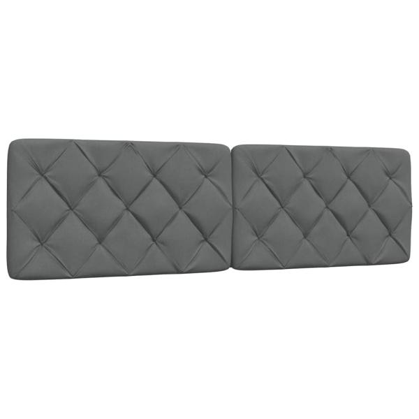 ARDEBO.de - Kopfteil-Kissen Dunkelgrau 180 cm Stoff