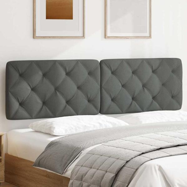 Kopfteil-Kissen Dunkelgrau 180 cm Stoff