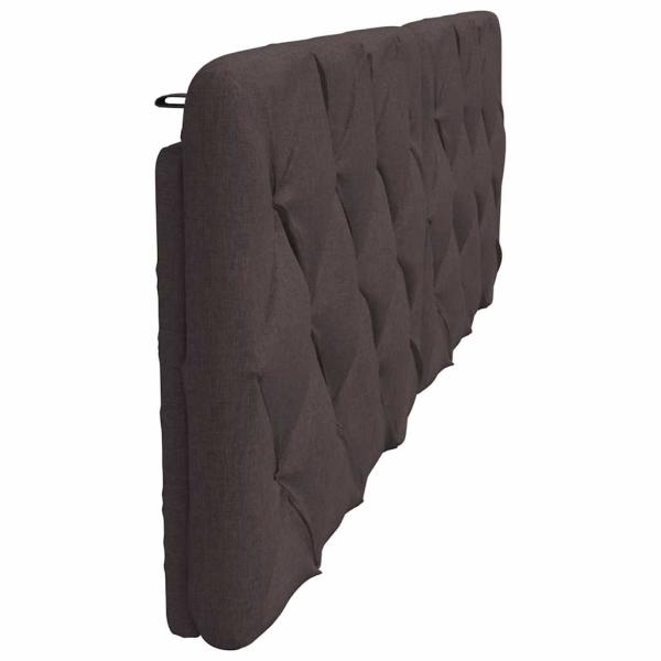 Kopfteil-Kissen Dunkelbraun 180 cm Stoff