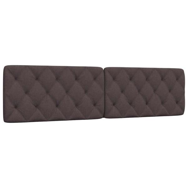 ARDEBO.de - Kopfteil-Kissen Dunkelbraun 200 cm Stoff