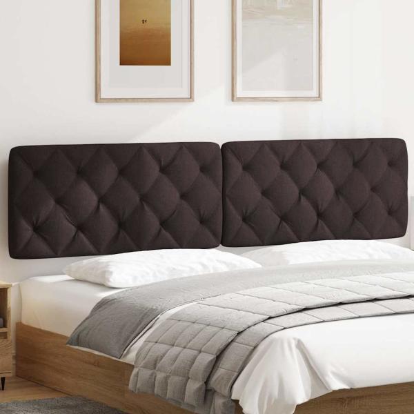 Kopfteil-Kissen Dunkelbraun 200 cm Stoff