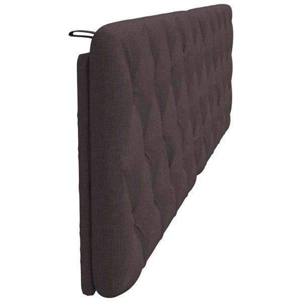 Kopfteil-Kissen Dunkelbraun 200 cm Stoff