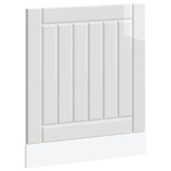 Geschirrspülerblende Lucca Hochglanz-Weiß Holzwerkstoff