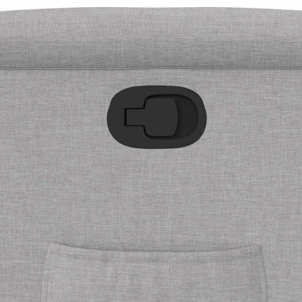 Relaxsessel mit Aufstehhilfe Wolkengrau Stoff