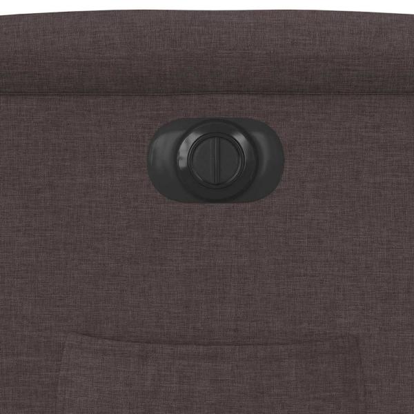 Relaxsessel Elektrisch Dunkelbraun Stoff