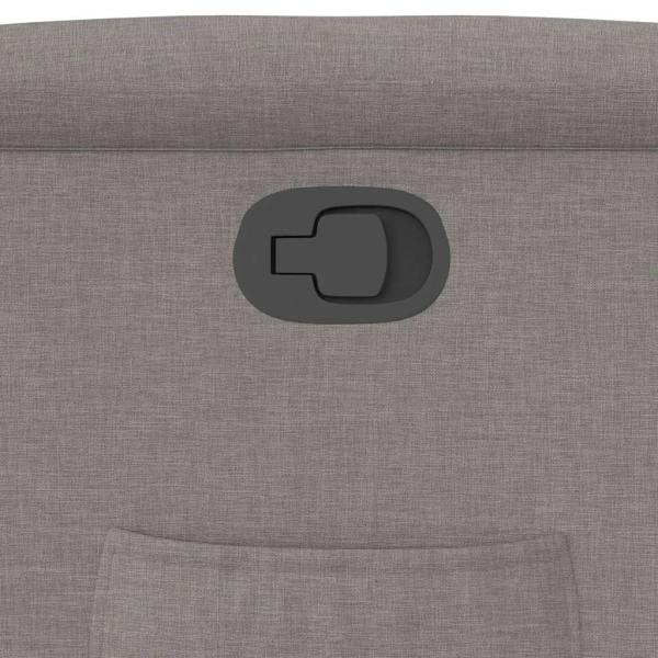 Relaxsessel mit Aufstehhilfe Taupe Stoff