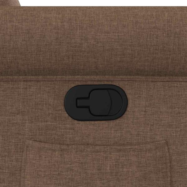 Relaxsessel mit Aufstehhilfe Braun Stoff