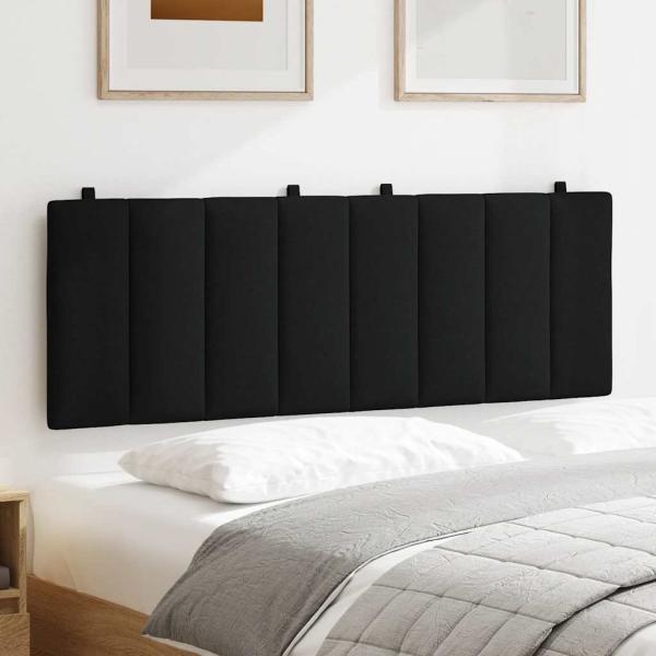 Kopfteil-Kissen Schwarz 120 cm Stoff