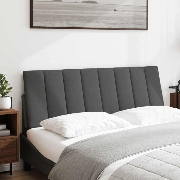 Kopfteil-Kissen Dunkelgrau 140 cm Stoff